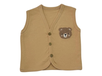 Süzüneli Ayıcıklı Yelek 6 Ay,9 Ay,12 Ay,18 Ay,2Y Erkek