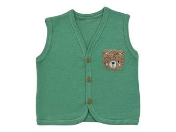 Süzüneli Ayıcıklı Yelek 6 Ay,9 Ay,12 Ay,18 Ay,2Y Erkek