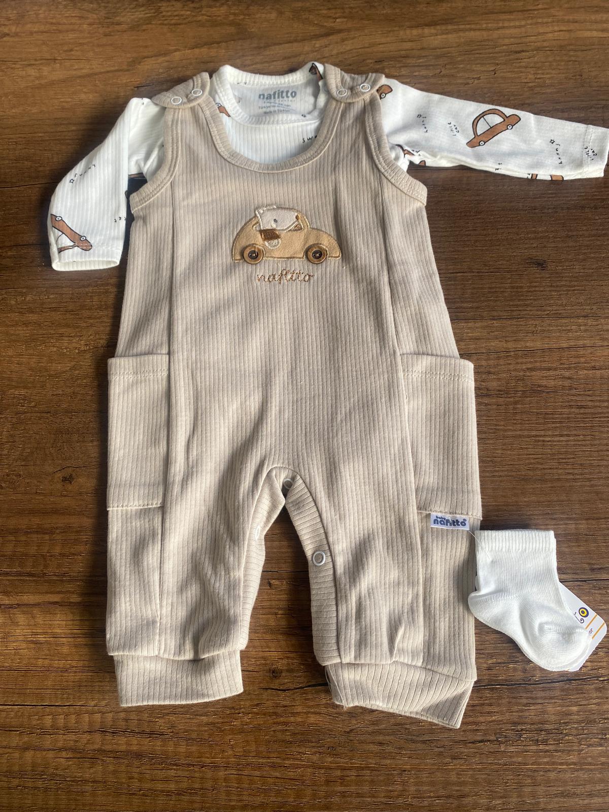 Arabalı Cepli Uzun Bebek 3 ay,6 ay,9 ay