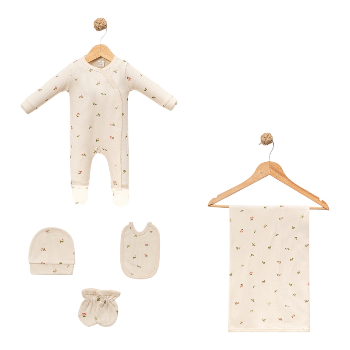 LALE BATTANİYELİ 5'Lİ TULUM SET 3 Ay Kız